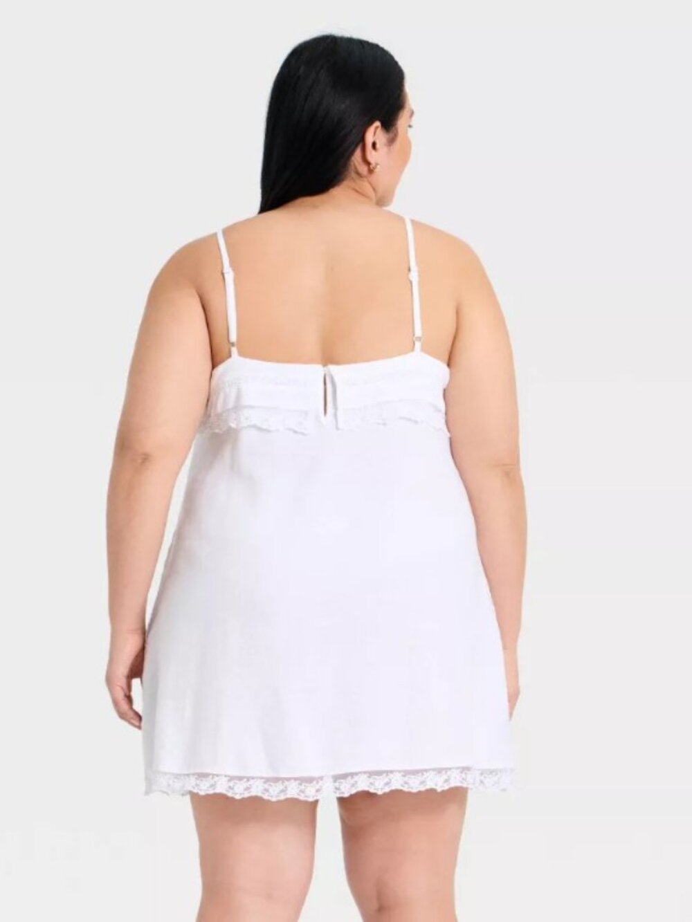 Universal Thread White Western Lace Trim Sun Dress Straps Cover Up NWT 4X. - Picture 2 of 3